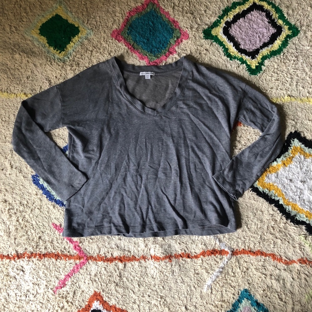 James Perse cropped jersey top 3